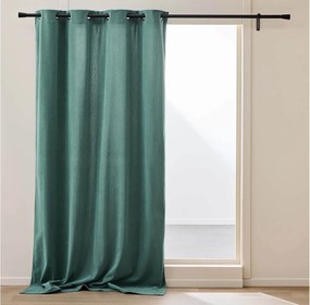 Κουρτίνα Chenille Douceur d'intérieur - 140x260cm - Πετρόλ