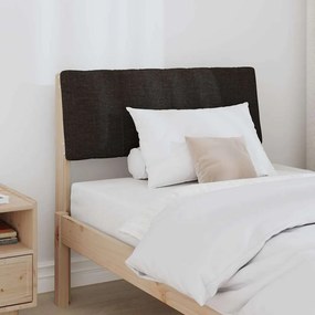 vidaXL Ταπετσαρισμένο κεφαλάρι Μαύρο 75 cm Στερεά ξυλεία πεύκου