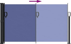vidaXL Σκίαστρο Πλαϊνό Συρόμενο Μπλε 120 x 600 εκ.