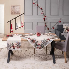 Χριστουγεννιάτικο σετ Καρέ και Τραβέρσα Minden της Teoran Διάσταση: Καρέ & Τραβέρσα Minden (Σετ 2τεμ.) - 100x100cm & 40x100cm