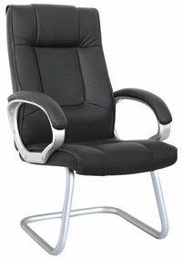 Καρέκλα γραφείου Mesa 372, Μαύρο, 112x69x62cm, Χωρίς ρόδες, Με μπράτσα | Epipla1.gr