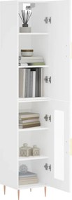 vidaXL Ντουλάπι Λευκό 34,5 x 34 x 180 εκ. από Επεξεργασμένο Ξύλο