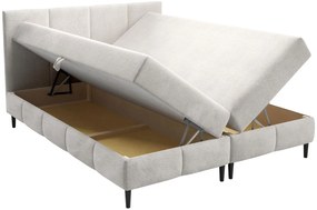 Επενδυμένο κρεβάτι Box Best II-Portokali-200 x 200