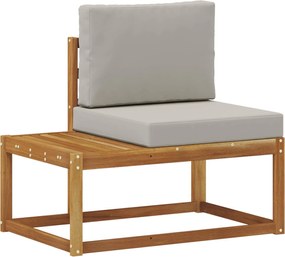 vidaXL Σειρά Καναπέ Εξωτερικού με μαξιλάρι 2 pcs Φυσικό