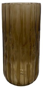 Βάζο Γυάλινο Medan 019594 D14xH30cm Brown Glass