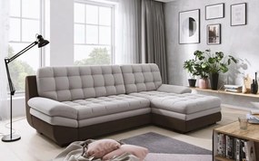 Γωνιακός καναπές κρεβάτι Rafaelo, μπεζ 273x92x165cm Δεξιά γωνία – SOU-TED-001