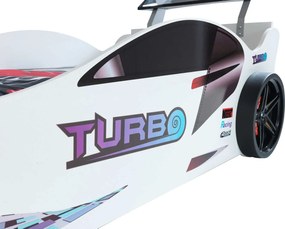 Κρεβάτι παιδικό Turbo-Λευκό - 109.00Χ215.00Χ73.00cm