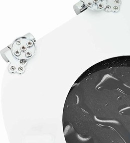 vidaXL Μαλακή κλειστή λεκάνη Γκρι 44 x 38 εκ. Πίνακας MDF