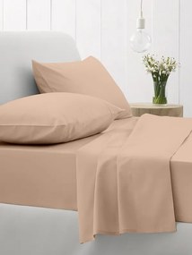 Σεντόνια Μονά 165x270 Σετ 3 Τεμ. Sunshine Home Cotton Feelings 110 Beige