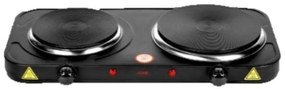 Hoomei HM-S2500 Επιτραπέζια Εστία Εμαγιέ Διπλή Μαύρη
