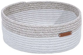 Καλάθι Αποθήκευσης 937ELT1152 34x25x50cm White-Grey Aberto Design Cotton