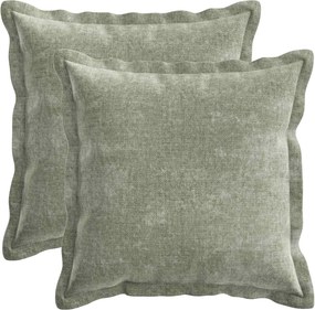 vidaXL Κάλυμμα Μαξιλαριού 2 pcs HOUTEN Πράσινο 45 x 45 cm