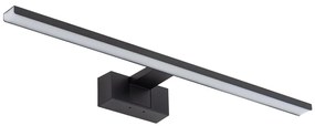 Φωτιστικό Μπάνιου Επιτοίχιο Cezanne M 10670 60x5.1cm 12W 3000K 850lm Led Black Nowodvorski