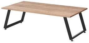 Τραπέζι Σαλονιού ASIA Sonoma Oak Μέταλλο/MDF/3D Paper 120x60x40cm