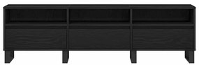 vidaXL Ντουλάπι TV Μαύρη δρυς 150 x 30 x 44.5 εκ. Επεξεργασμένο ξύλο