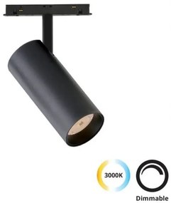 Σποτ Φωτιστικό Μαγνητικής Ράγας LED 21W 3000K Φ5,8 Magnetic Viokef 4244100 Μαύρο