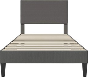 vidaXL Σκελετός Κρεβατιού Σκούρο Γκρι 100 x 200 cm