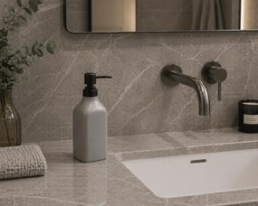 Δοχείο Κρεμοσάπουνου Stoneware 350ml 9x6x19.5cm Cool Grey 5U MRShome