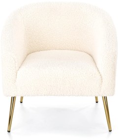 GRIFON leisure armchair cream / gold DIOMMI V-CH-GRIFON-FOT-KREMOWY