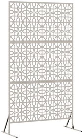 vidaXL Πανέλο Ιδιωτικότητας 100x50x180 cm από Ανοξείδωτο Σίδηρο