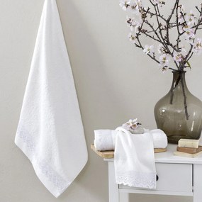 Πετσέτες Μπάνιου (Σετ 3τμχ) Nima Demur White 480gsm