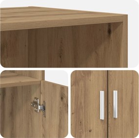 vidaXL Highboard Artisan Δρυς 70 x 42,5 x 185 εκ Επεξεργασμένο Ξύλο