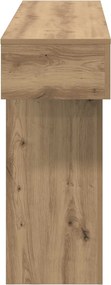 vidaXL Τεχνίτικη Δρυς 160 x 30 x 74 εκ