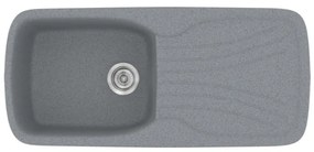 Sanitec Classic 308 Metallic Silver Νεροχύτης