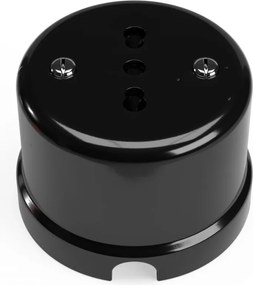 Πρίζα Ιταλική Πορσελάνης Μαύρο