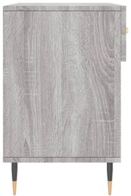 Παπουτσοθήκη Γκρι Sonoma 102x35x55 εκ. από Επεξεργασμένο Ξύλο - Γκρι