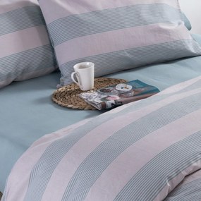 Σεντόνια Μονά (Σετ) Nef-Nef Homeware Casual Stripe Petrol