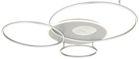 Πλαφονιέρα Φωτιστικό Οροφής LED 70W Ασημί 4599Lm Invertina 48466-70A Globo Lighting-48466-70A-Ασημί 48466-70A