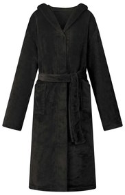 vidaXL Φόρμα Μπάνιου Με Κουκούλα Μαύρο xxl Φανέλα