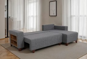 Corner Sofa-Bed Tloft Mini - Grey Grey