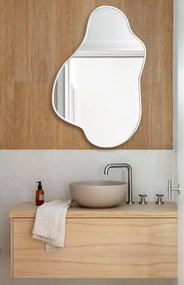 Stewehome Διακοσμητικός Καθρέφτης Τοίχου Archy για Σύγχρονους Χώρους-λευκό 64x96 cm