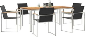 vidaXL Σέτ φαγητού για κήπο 7 pcs