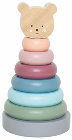Ξύλινη Πυραμίδα Στοίβαξης Jabadabado Teddy JB-W7195
