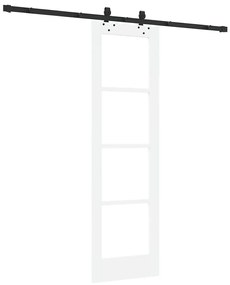 vidaXL Συρόμενη Πόρτα ORKDAL Λευκό 61 x 198.5 εκ. Ξύλο και μέταλλο