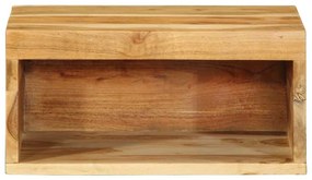 Επίτοιχο ντουλάπι τηλεόρασης 40x30x19 cm Μασίφ ξύλο ακακίας - Καφέ