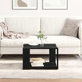 vidaXL Τραπεζάκι καφέ Μαύρο Δρυς 85x55x31 εκ. Επεξεργασμένο ξύλο