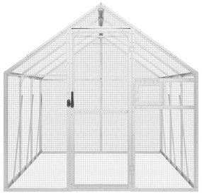 vidaXL Κλουβί Ασημένιο 1,79 x 3 x 1,85 μ. από Αλουμίνιο