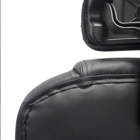 ΚΑΡΕΚΛΑ ΓΡΑΦΕΙΟΥ OCTAVIUS HM1202 ΜΑΥΡΟ PVC &amp; NYLON-ΜΕΤΑΛ.ΧΡΩΜΙΟ ΒΑΣΗ 63x73x129Υεκ