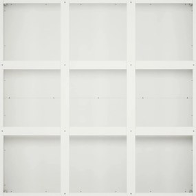 vidaXL Γλάστρα Κήπου Λευκό 100 x 100 x 40 cm Ψυχρής έλασης χάλυβας