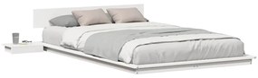 vidaXL Σκελετός Κρεβατιού Καφέ 135 x 190 cm ξύλο