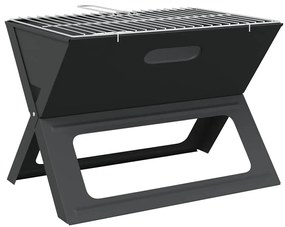 vidaXL Εξωτερική ψησταριά Μαύρο 46 x 30 x 31 εκ Ατσάλι