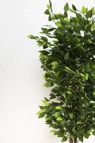 Stewehome Τεχνητό δέντρο με πυκνά φύλλα σε μαύρη γλάστρα