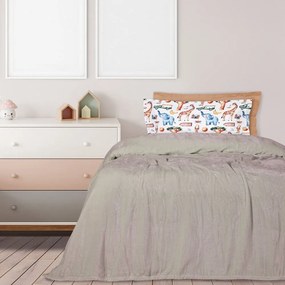 Κουβέρτα 1345 Velour Beige Das Home Υπέρδιπλo 220x240cm Πολυέστερ