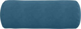 vidaXL Μαξιλάρια Στήριγμα 2 pcs Μπλε Ø 25 x 70 cm Υφασμάτινο Κορντουρά