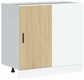 vidaXL Ντουλάπι βάσης νεροχύτη Lyon Sonoma Δρυς από Επεξεργασμένο Ξύλο