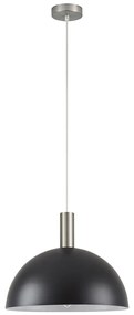 Φωτιστικό Οροφής Μονόφωτο Homelighting 77-8406 Nickel/Black